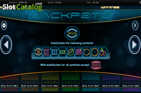 Скрин7. Jackpotz слот