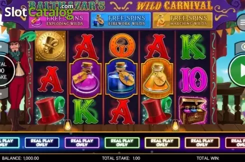 Скрин2. Balthazar's Wild Carnival слот