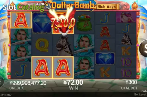 Скрин4. Dollar Bomb слот