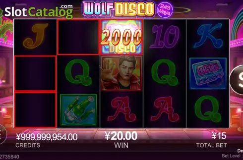 Скрин3. Wolf Disco слот