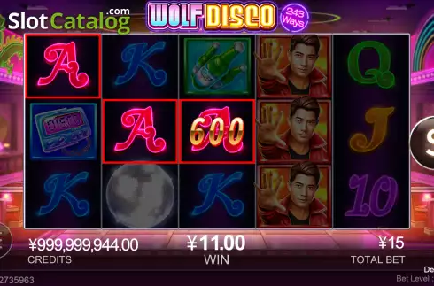 Скрин4. Wolf Disco слот