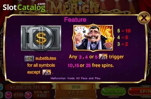 Скрин6. Mr Rich слот