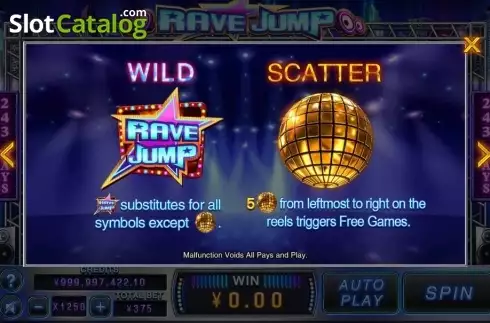 Скрин6. Rave Jump слот