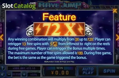 Скрин7. Rave Jump слот