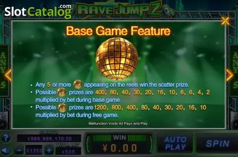 Скрин4. Rave Jump 2 слот
