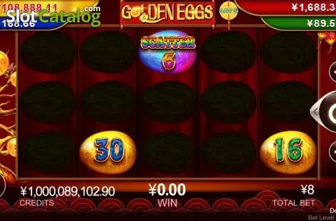 Скрин2. Golden Eggs of Dragon Jackpot слот