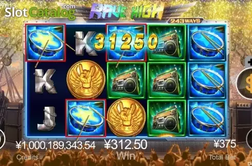Скрин3. Rave High слот