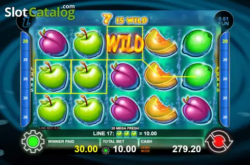 Скрин3. 20 Mega Fresh слот