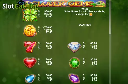 Скрин5. Clover Gems слот