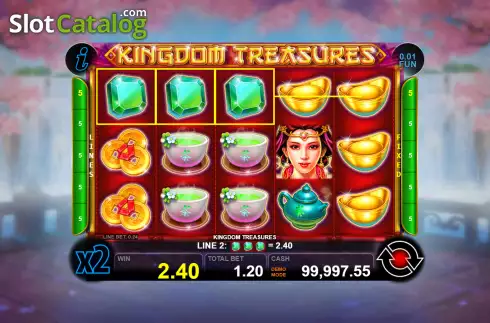 Скрин4. Kingdom Treasures слот