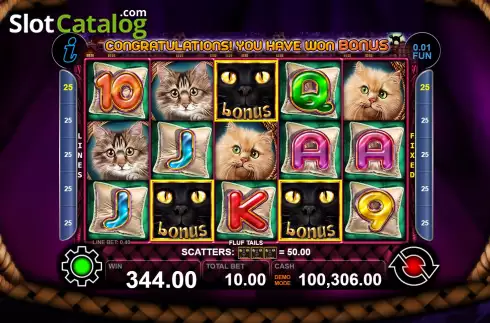 Скрин7. Fluf Tails слот