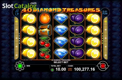 Скрин2. 40 Diamond Treasures слот