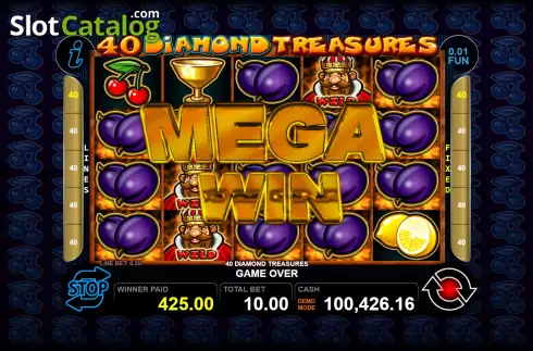 Скрин5. 40 Diamond Treasures слот