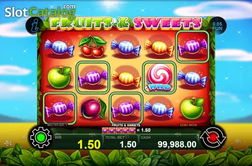 Скрин3. Fruits and Sweets слот