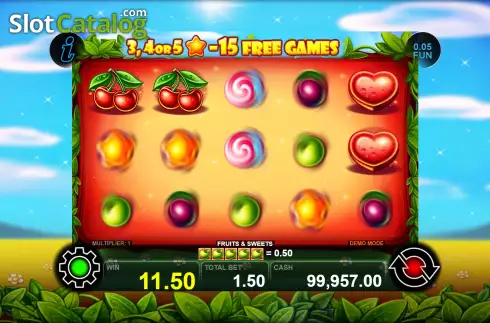Скрин6. Fruits and Sweets слот