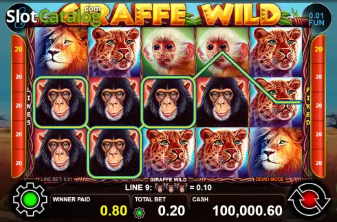 Скрин3. Giraffe Wild слот