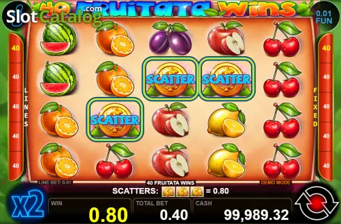 Скрин4. 40 Fruitata Wins слот