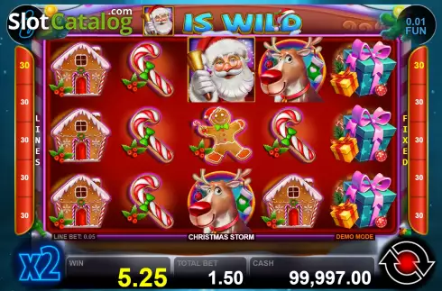 Скрин3. Christmas Storm слот