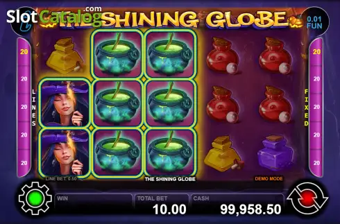 Скрин3. The Shining Globe слот