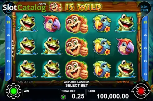 Скрин2. Winflood Amazonia слот