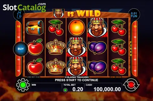 Скрин2. 10 Blazing Treasures слот