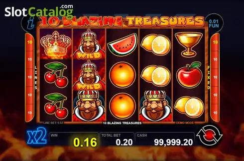 Скрин3. 10 Blazing Treasures слот