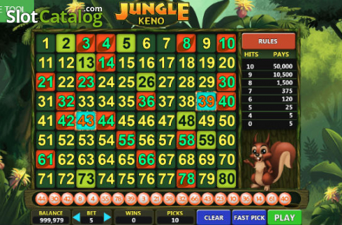 Скрин2. Jungle Keno слот