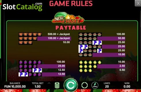 Скрин6. New Fruit (Caleta Gaming) слот