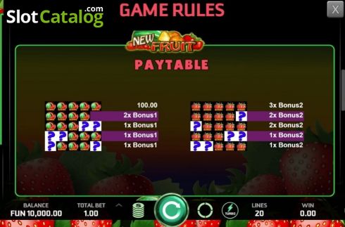 Скрин8. New Fruit (Caleta Gaming) слот