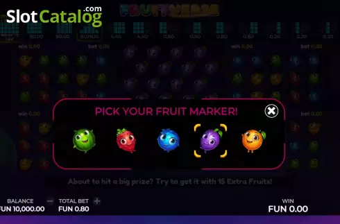Скрин2. Fruitverse слот