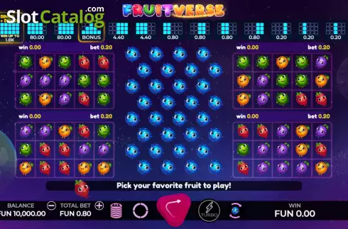 Скрин3. Fruitverse слот