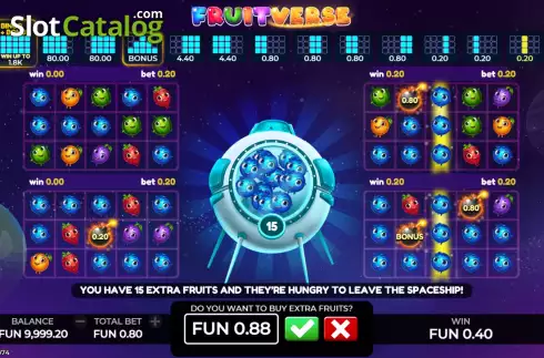 Скрин5. Fruitverse слот