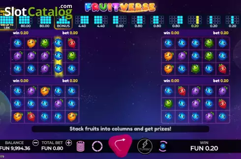 Скрин4. Fruitverse слот
