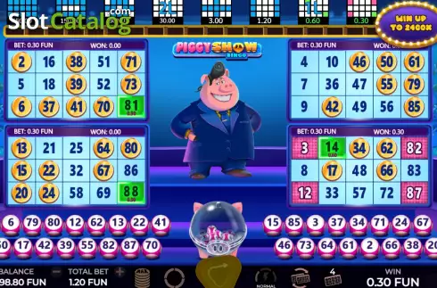 Скрин3. Piggy Show Bingo слот