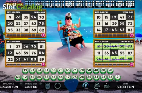 Скрин3. Garoto de Ipanema Bingo слот