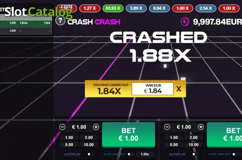 Скрин3. Crash Crash слот