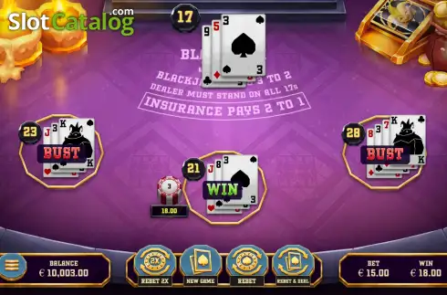 Скрин3. Blackjack Joker слот