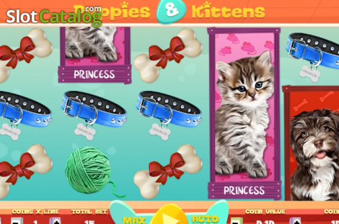 Скрин2. Puppies and Kittens слот