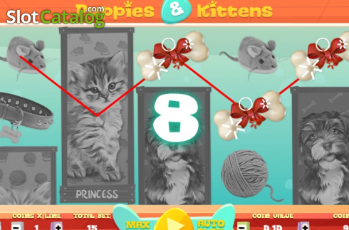 Скрин3. Puppies and Kittens слот