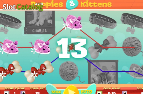 Скрин4. Puppies and Kittens слот