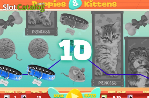 Скрин5. Puppies and Kittens слот