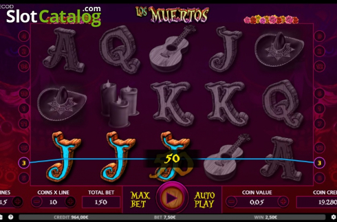 Скрин3. Los Muertos (Capecod Gaming) слот