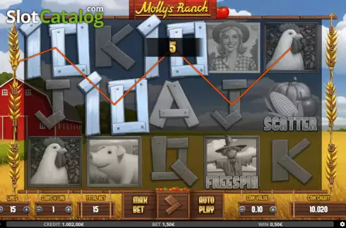 Скрин3. Molly's Ranch слот