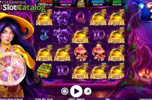 Скрин3. Charming Witches Wheel of Riches слот
