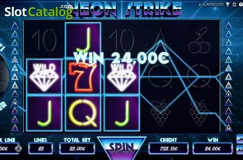 Скрин5. Neon Strike слот