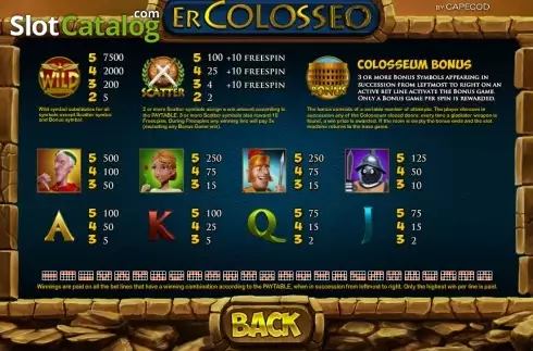 Скрин8. Er Colosseo слот