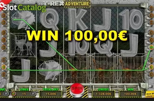 Скрин7. T Rex Adventure слот