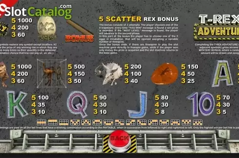 Скрин8. T Rex Adventure слот