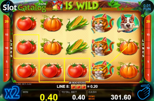 Скрин5. 20 Roosters слот