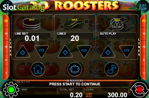 Скрин6. 20 Roosters слот